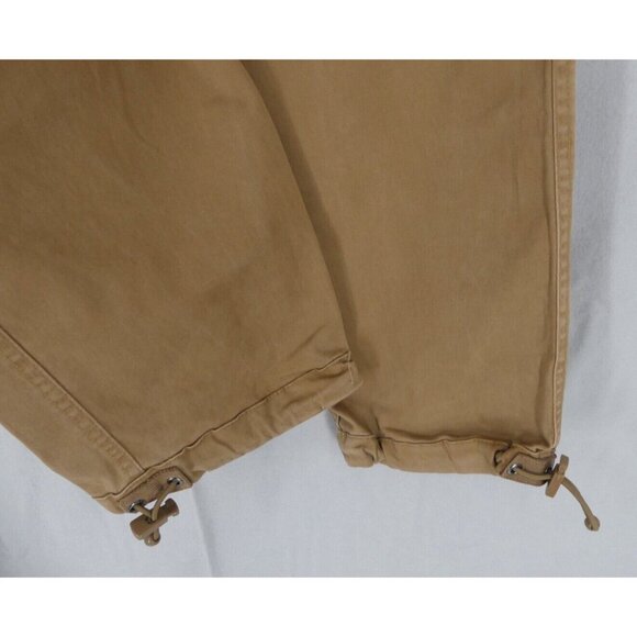 VTG Abercrombie & Fitch 28x30 Pants Paratrooper Cargo Mens Slim Straight Tan Y2K - Picture 7 of 11